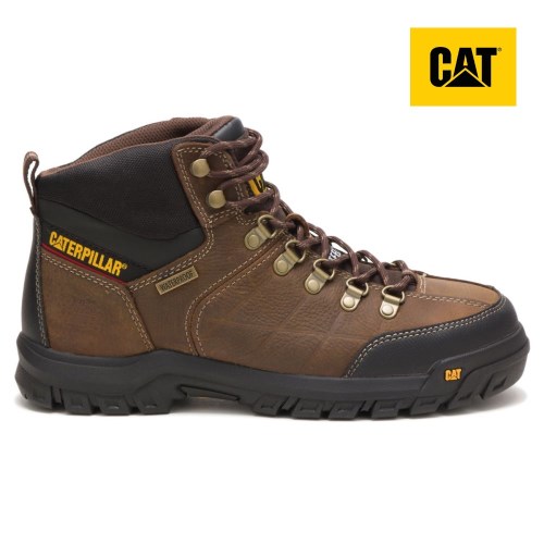 Caterpillar Threshold Waterproof Steel Toe Werkschoenen Heren Bruin (SAQM.NL)